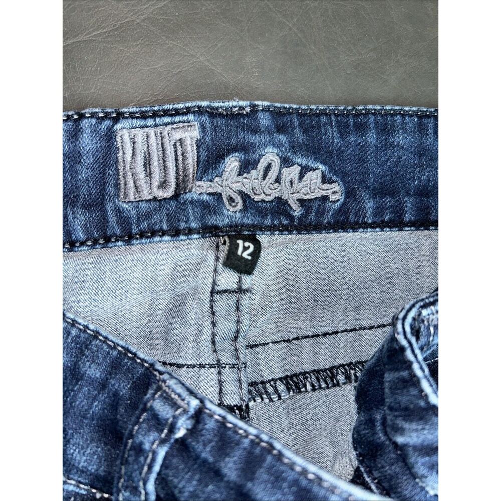 Women’s Kut from Kloth Farrah Baby Boot Denim jeans Size 12 Blue Streetwear - Picture 2 of 10